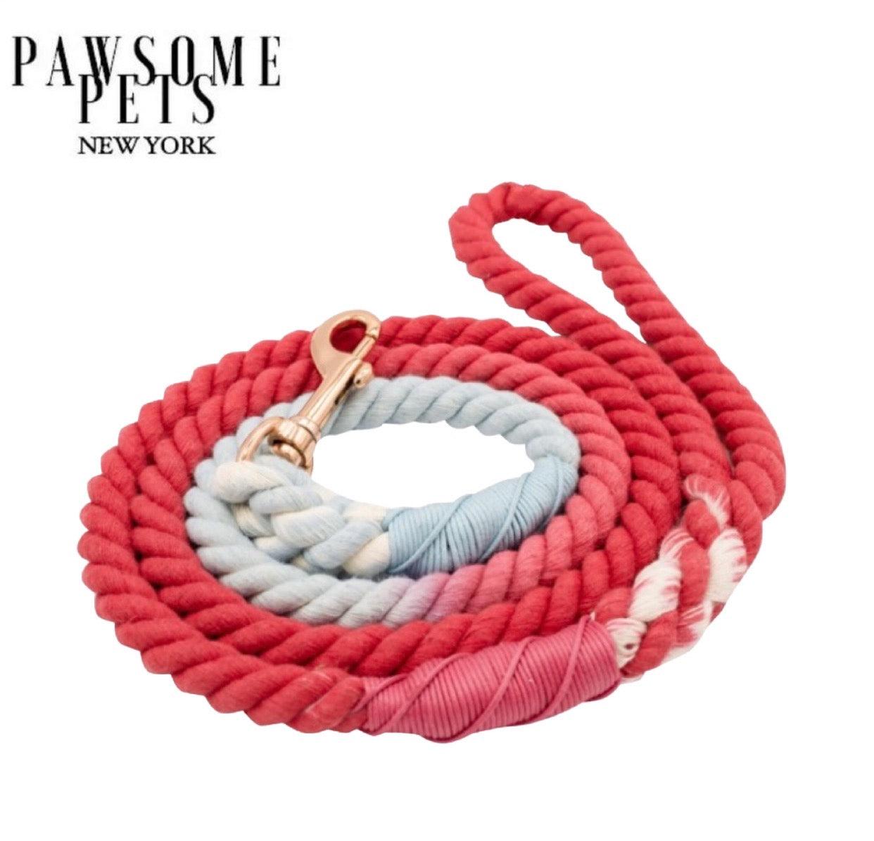 ROPE LEASH - IXORA - Pawsomepetsnewyork