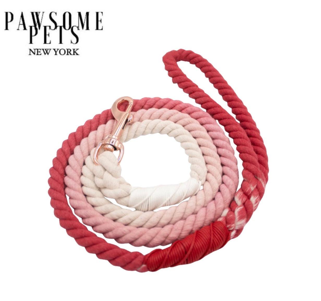 ROPE LEASH - WATER LILY - Pawsomepetsnewyork