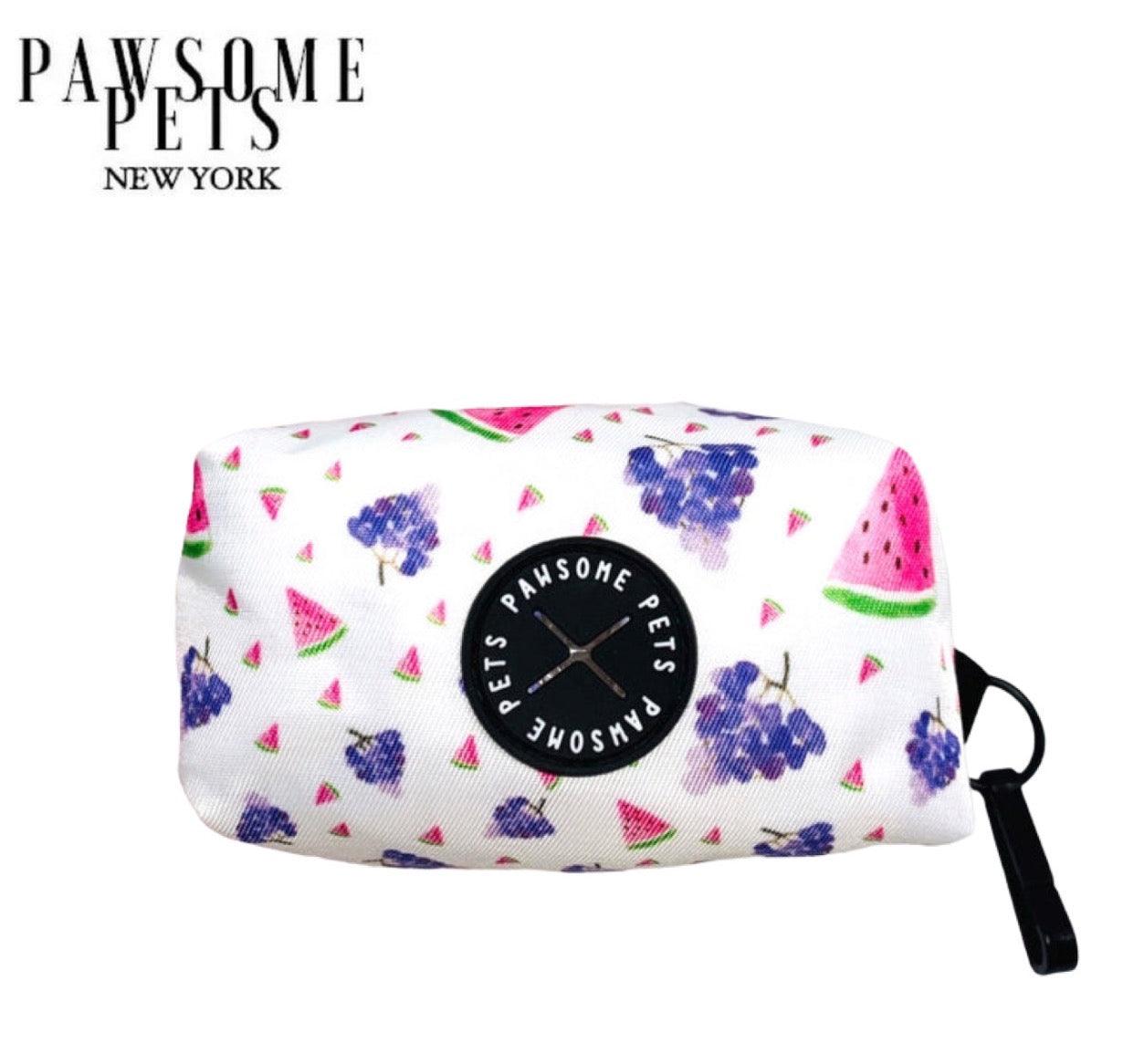 WASTE BAG HOLDER-GRAPE WATERMELON SQUEEZE - Pawsomepetsnewyork