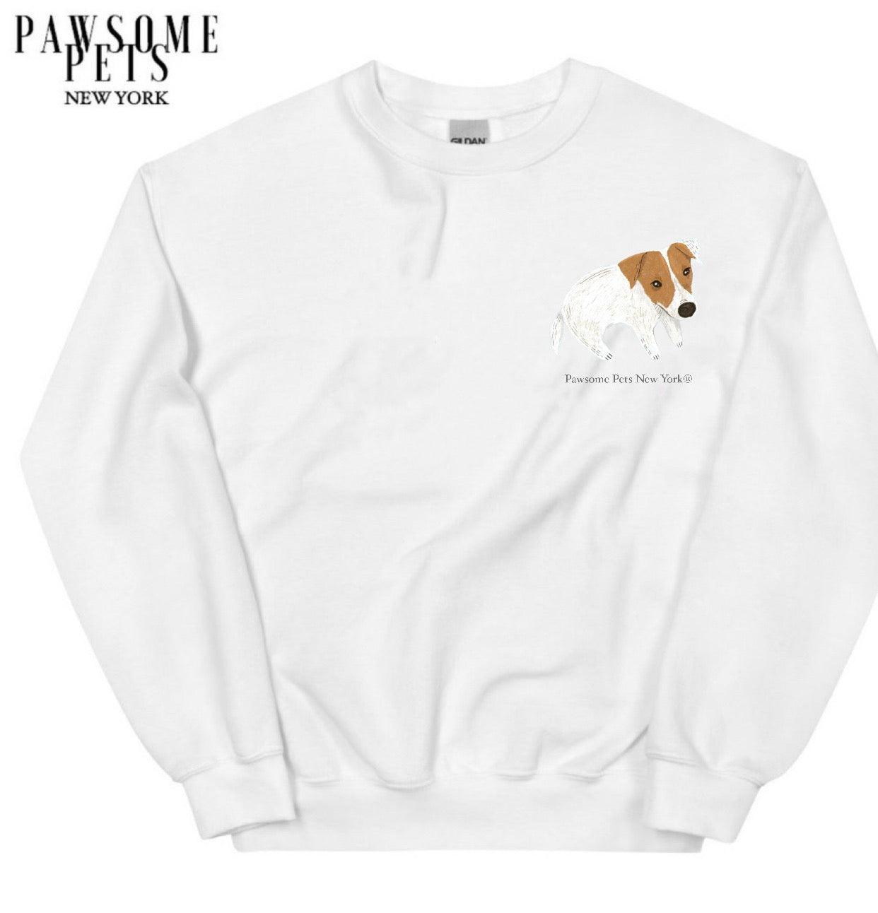 SWEATSHIRT - DAPPER DOGGY(UPPER RIGHT) - Pawsomepetsnewyork