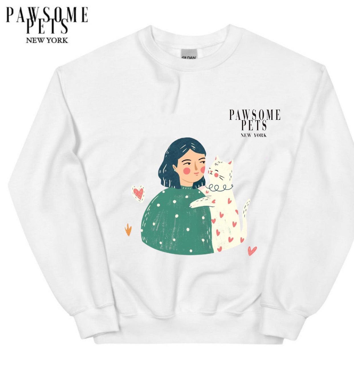 SWEATSHIRT - CAT IS MY LIFE - Pawsomepetsnewyork