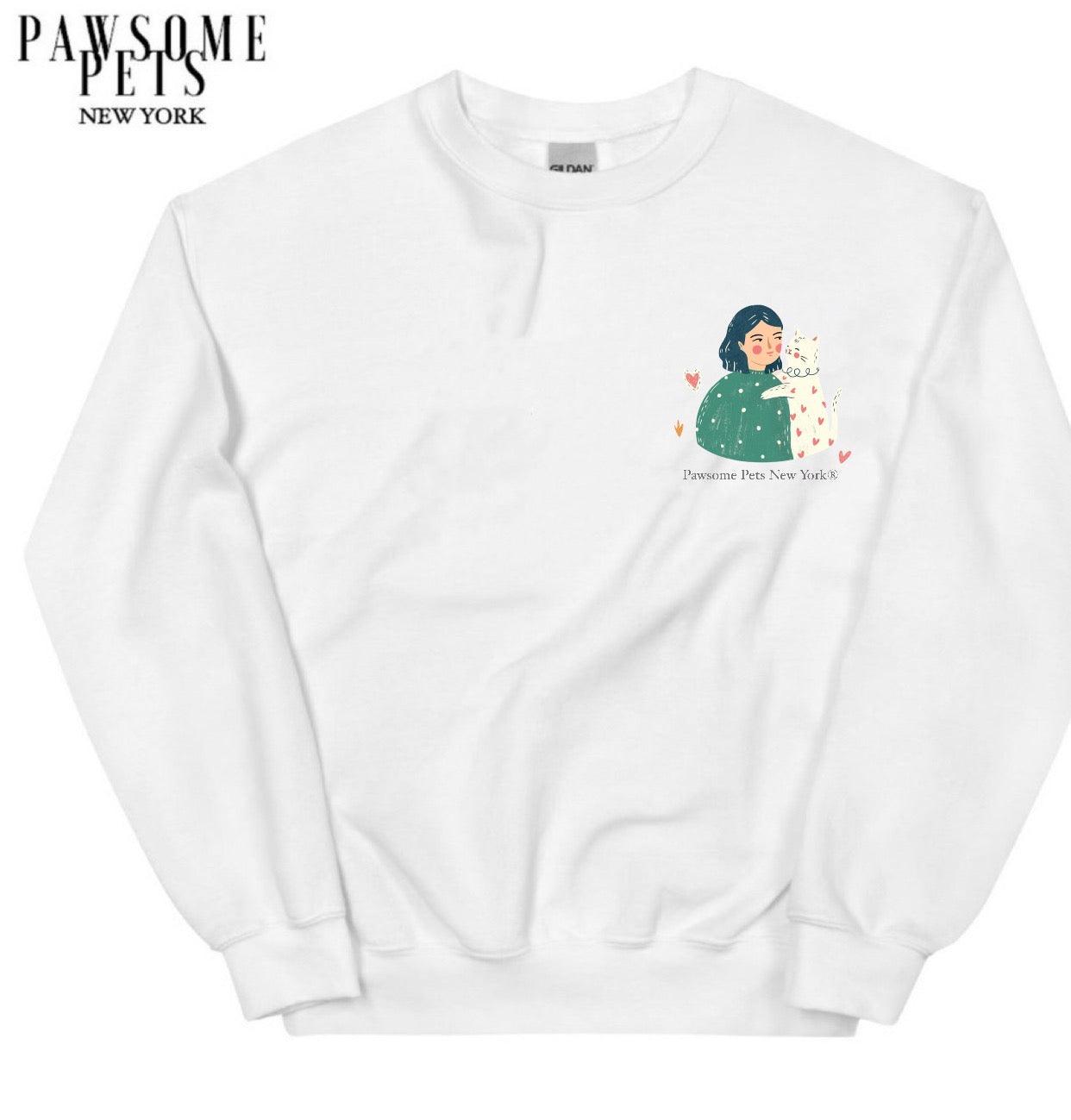 SWEATSHIRT - CAT IS MY LIFE(UPPER RIGHT) - Pawsomepetsnewyork