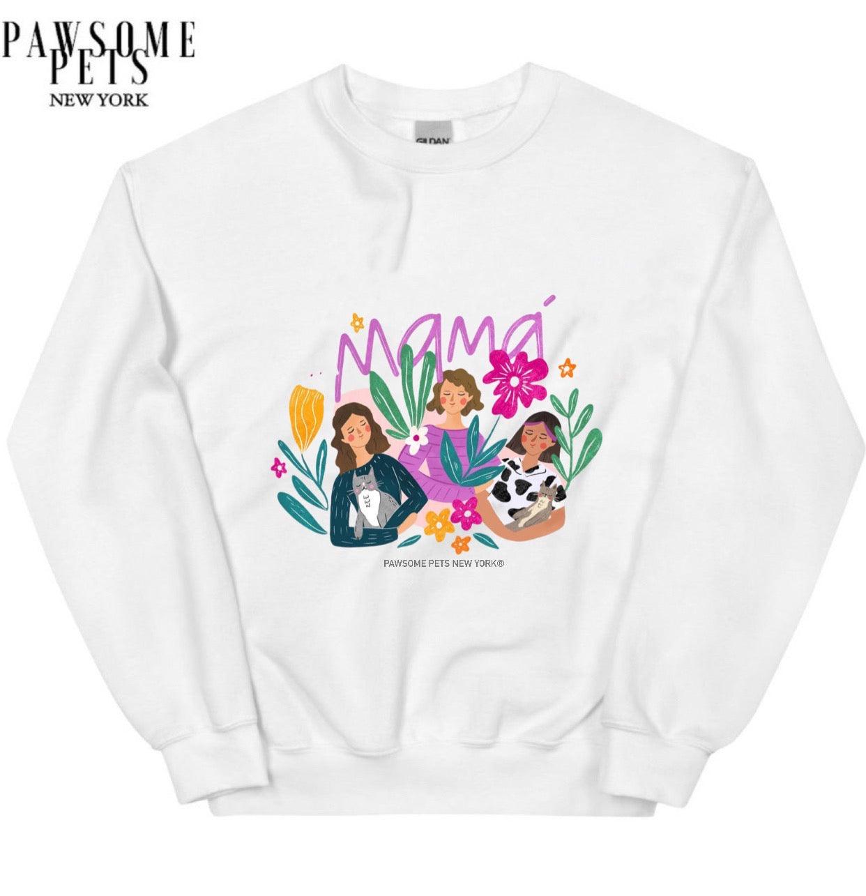 SWEATSHIRT - CAT MAMA - Pawsomepetsnewyork