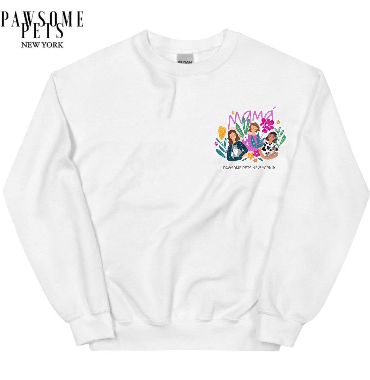 SWEATSHIRT - CAT MAMA(UPPER RIGHT) - Pawsomepetsnewyork
