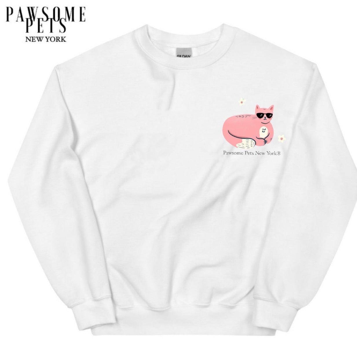 SWEATSHIRT - CHILL CAT(UPPER RIGHT) - Pawsomepetsnewyork