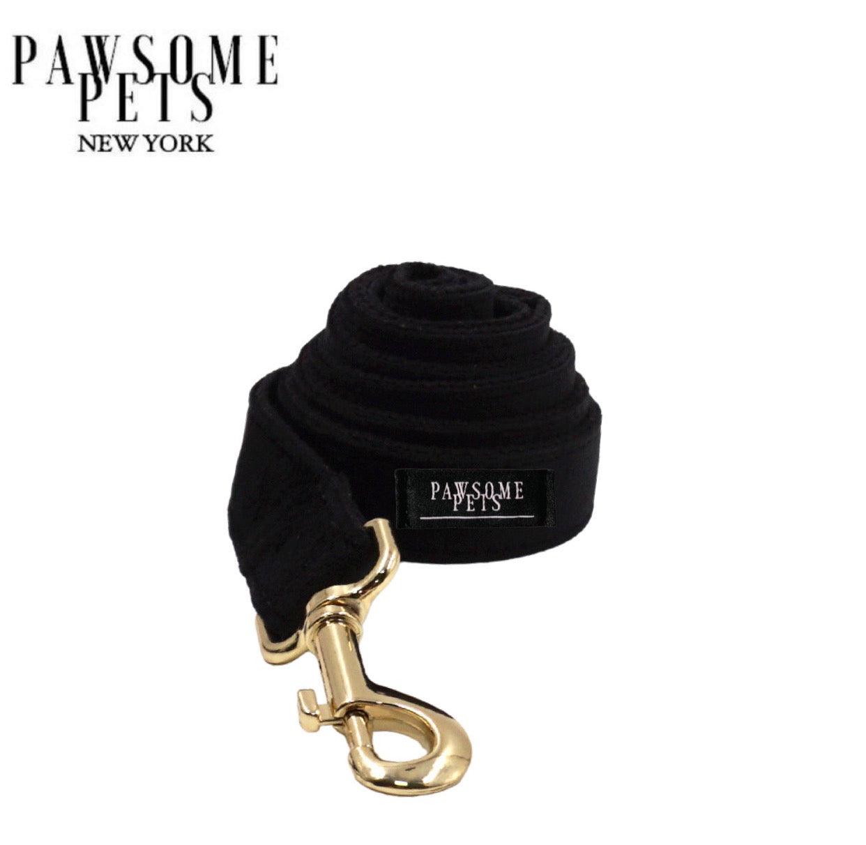 LEASH - BLACK - Pawsomepetsnewyork