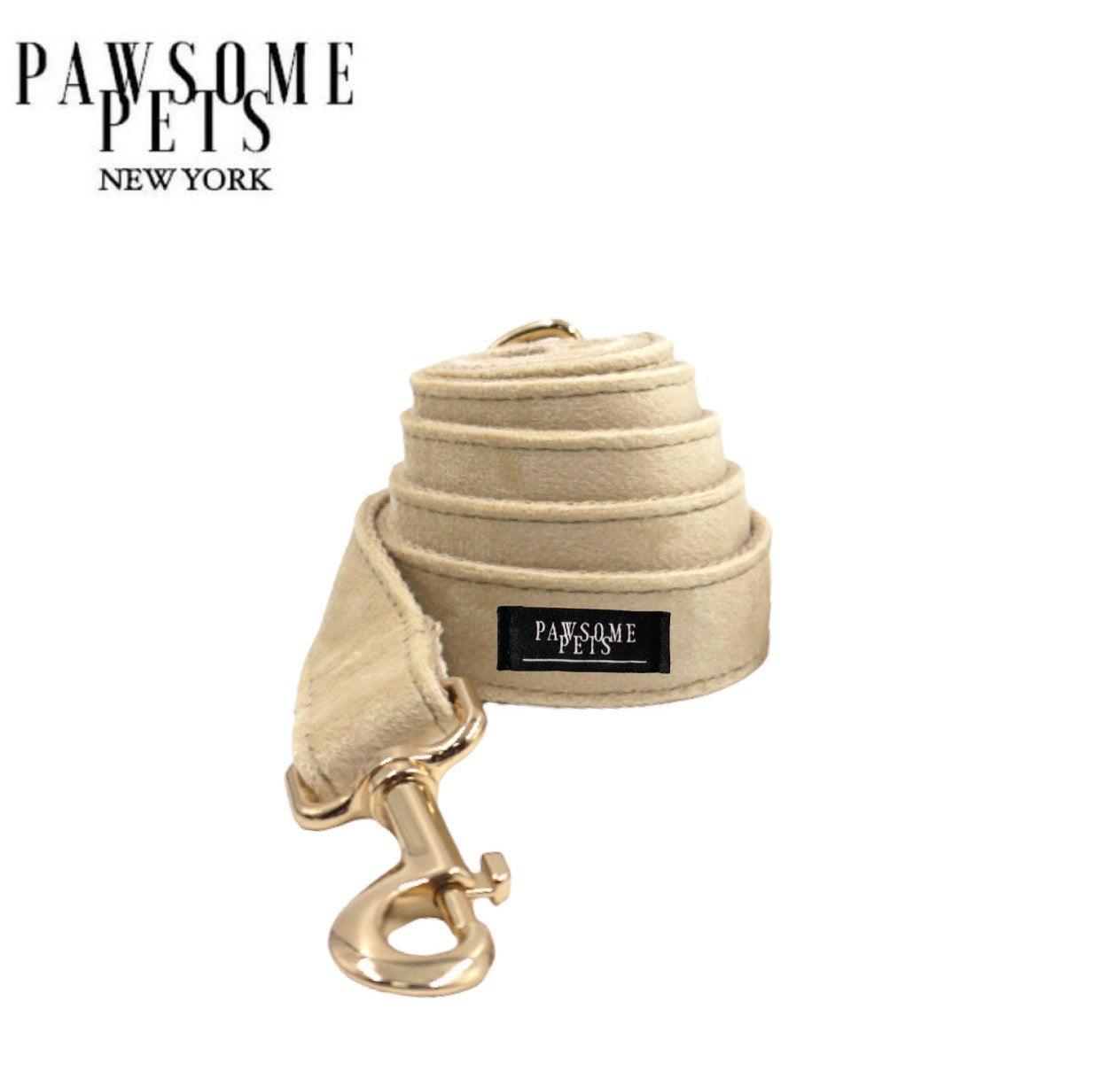 LEASH -  BEIGE - Pawsomepetsnewyork