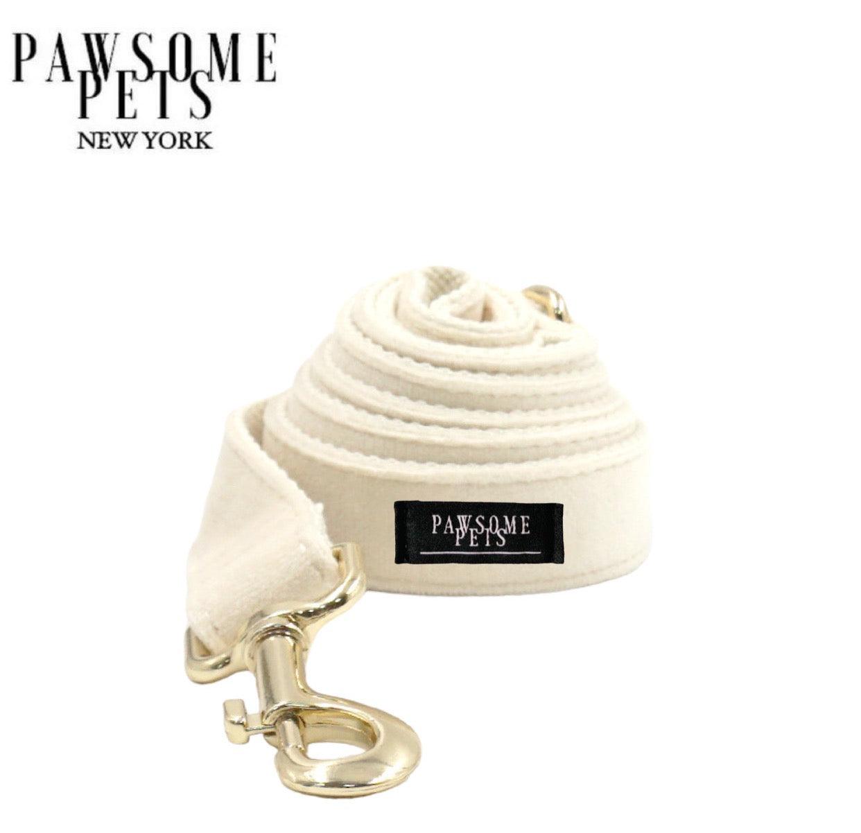 LEASH - WHITE - Pawsomepetsnewyork