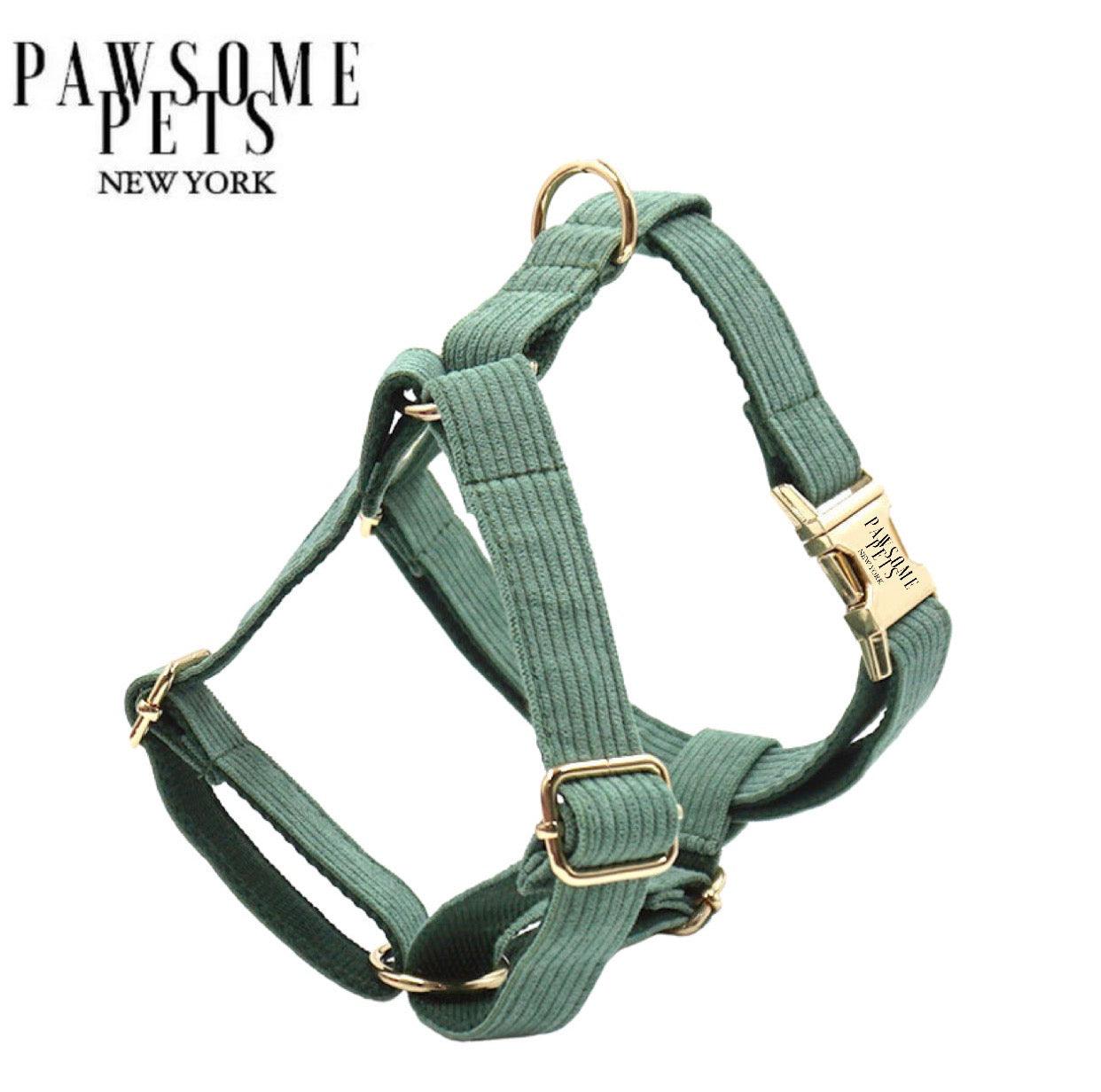 STEP IN HARNESS - OLIVE GREEN - Pawsomepetsnewyork