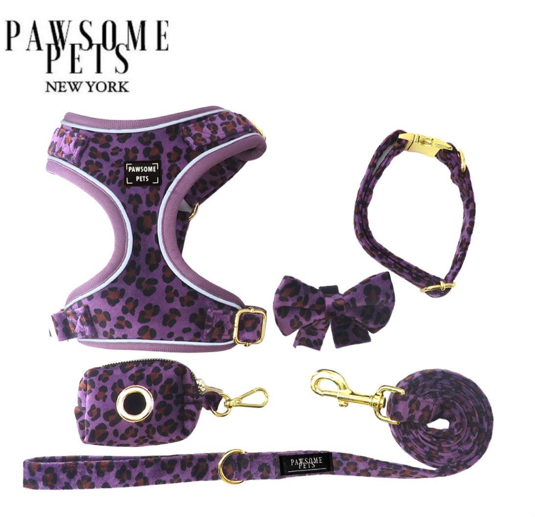 BUNDLE - PURPLE LEOPARD - Pawsomepetsnewyork