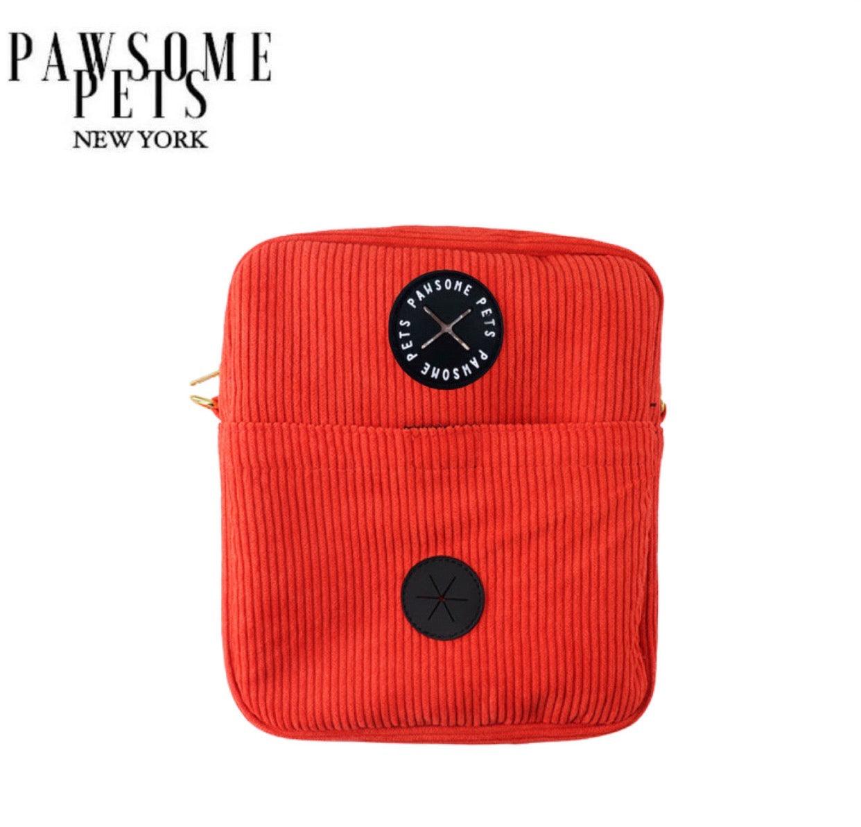 CROSSBODY TREAT BAG - ORANGE - Pawsomepetsnewyork