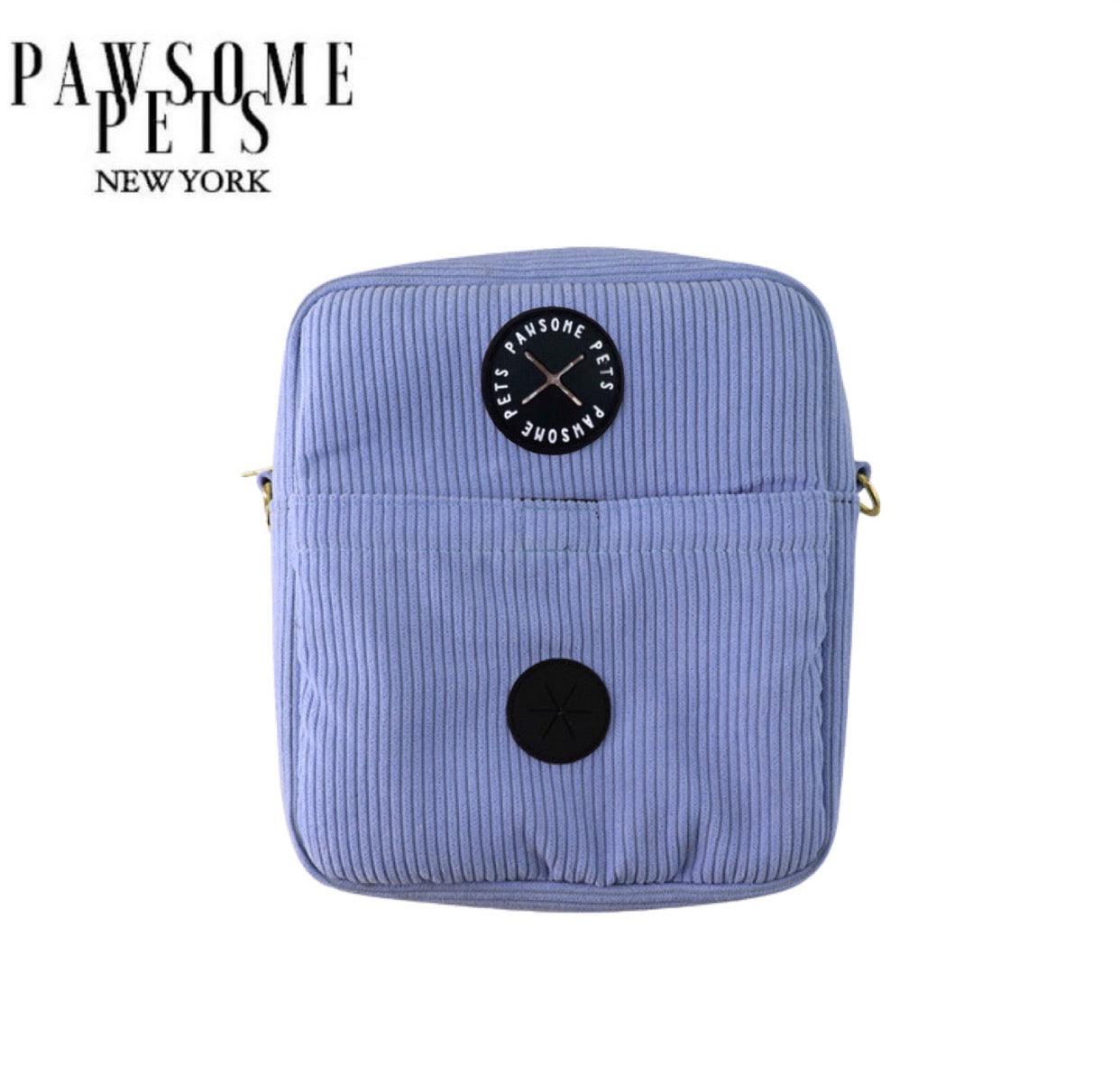 CROSSBODY TREAT BAG - BLUE - Pawsomepetsnewyork