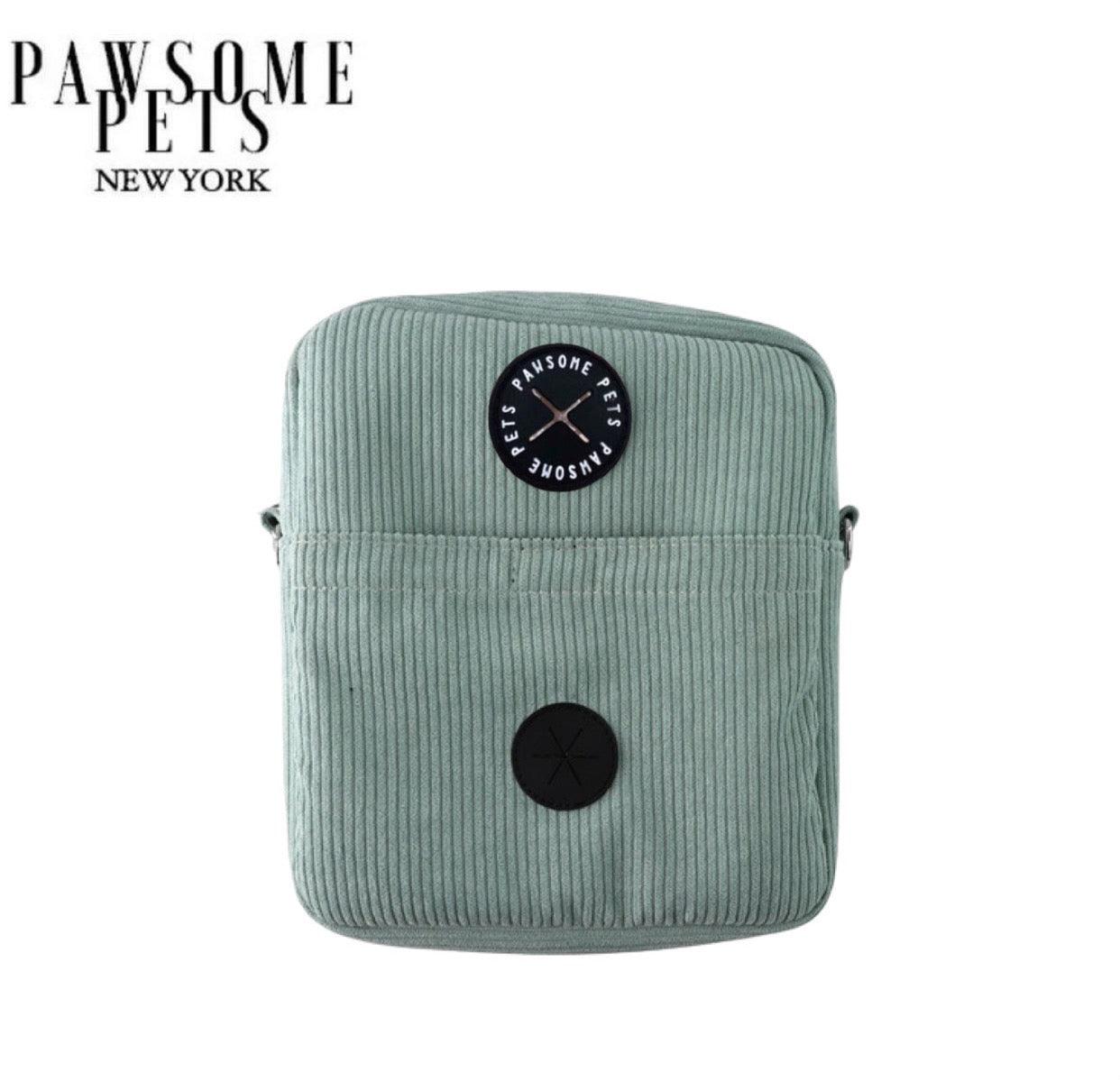 CROSSBODY TREAT BAG - BLUE GREEN - Pawsomepetsnewyork