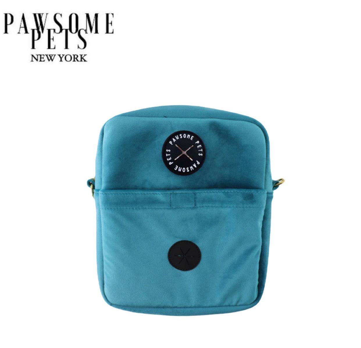 CROSSBODY TREAT BAG - LIGHT BLUE - Pawsomepetsnewyork