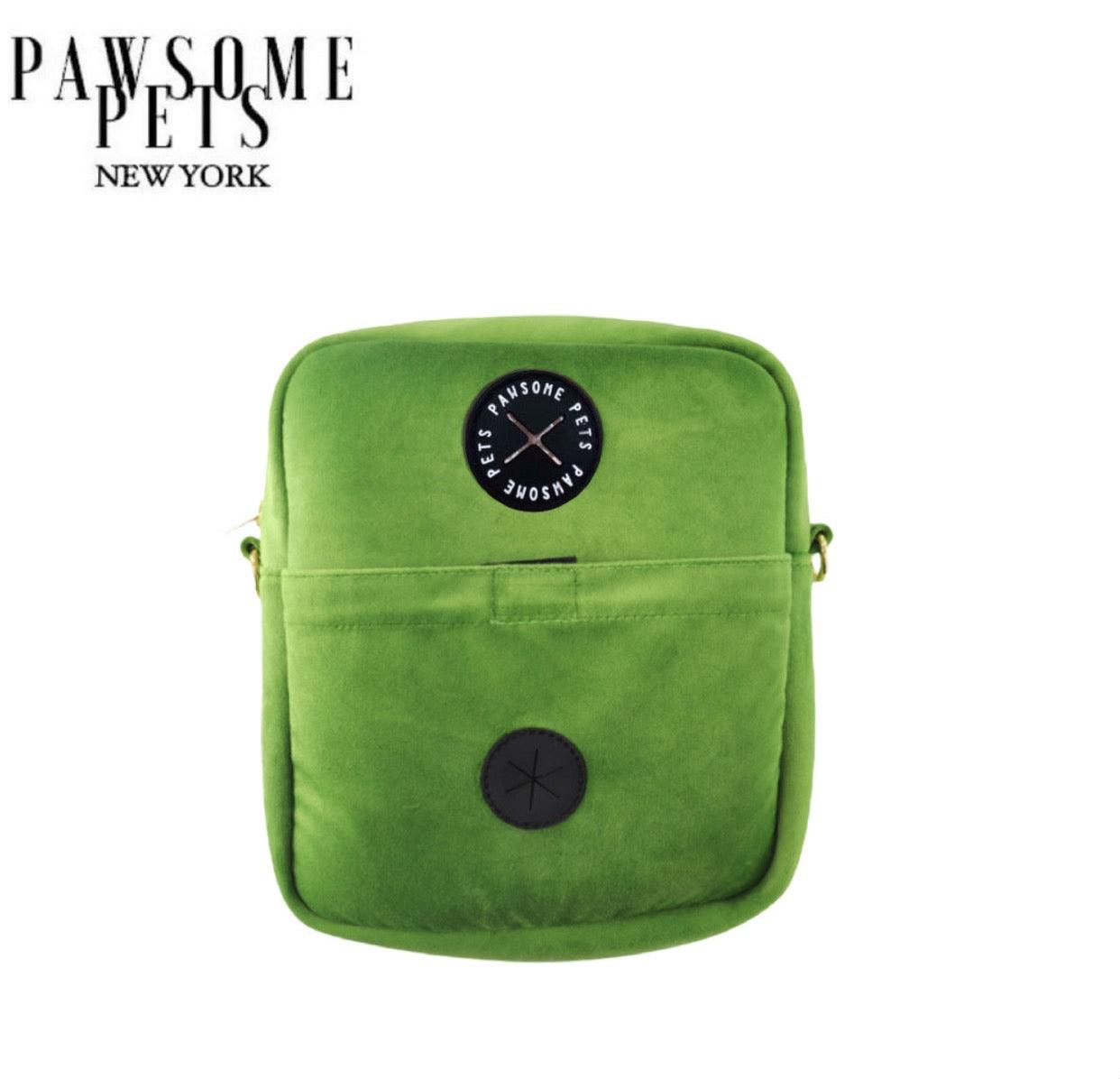 CROSSBODY TREAT BAG - LIGHT GREEN - Pawsomepetsnewyork