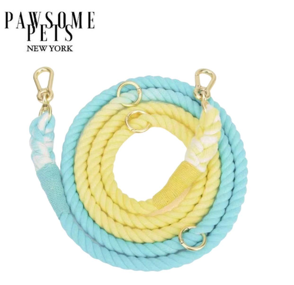 HANDS FREE DOG ROPE LEASH - SODA - Pawsomepetsnewyork