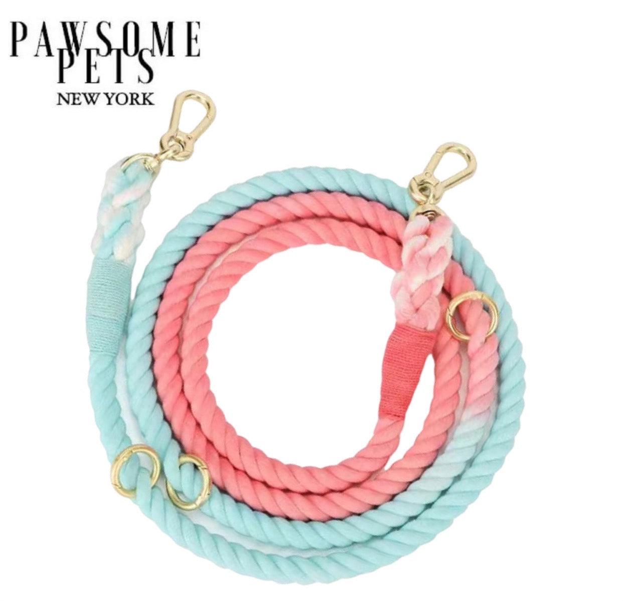 HANDS FREE DOG ROPE LEASH - SWEET DREAM - Pawsomepetsnewyork