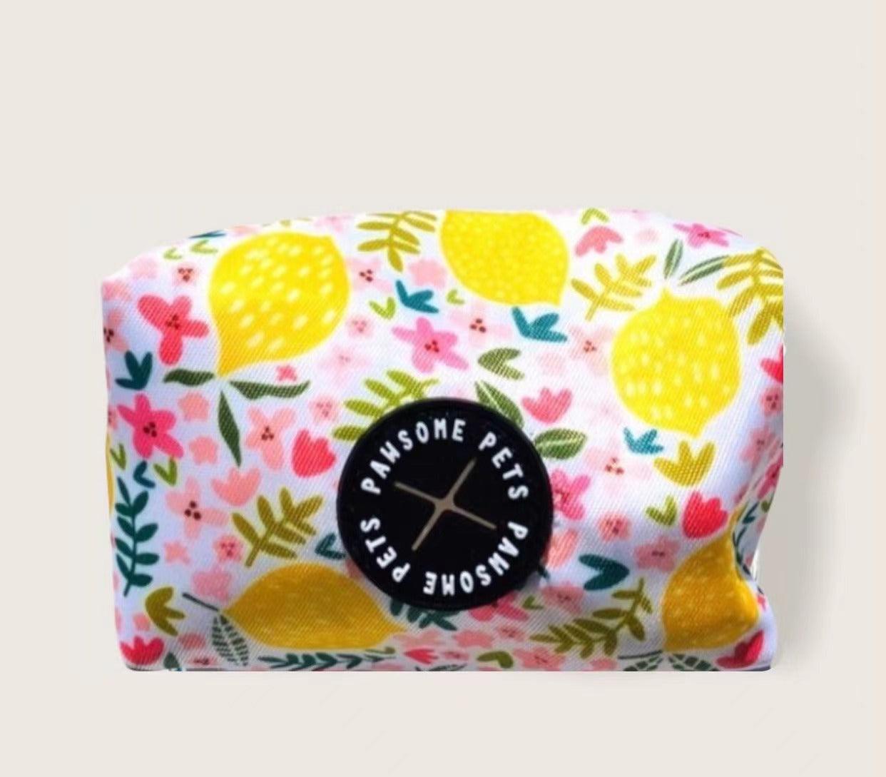 WASTE BAG HOLDER- Lemon Squeeze - Pawsomepetsnewyork