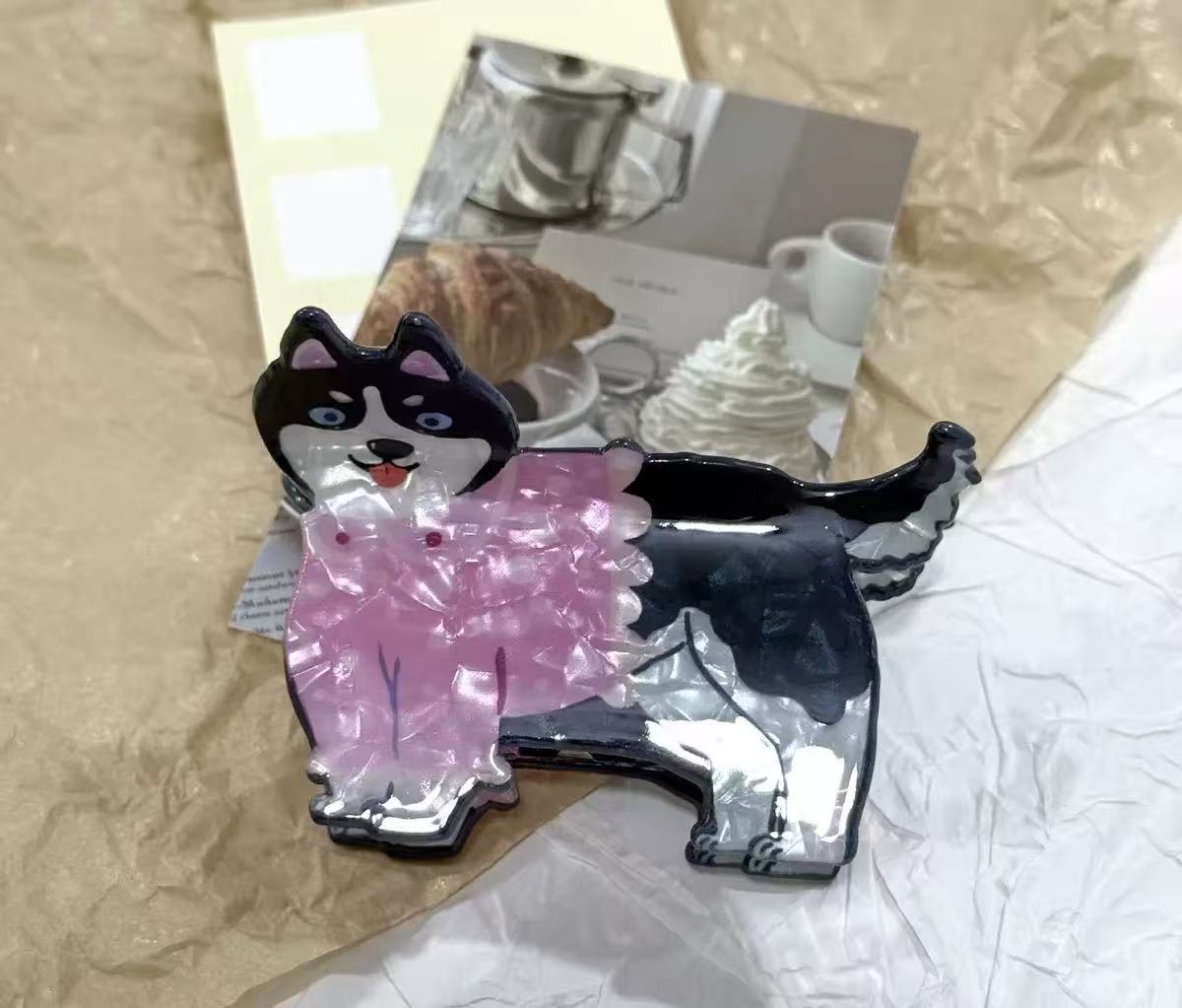 PAWSOME PETS NEW YORK Hand-painted Dog Claw Hair Clip | Eco-Friendly