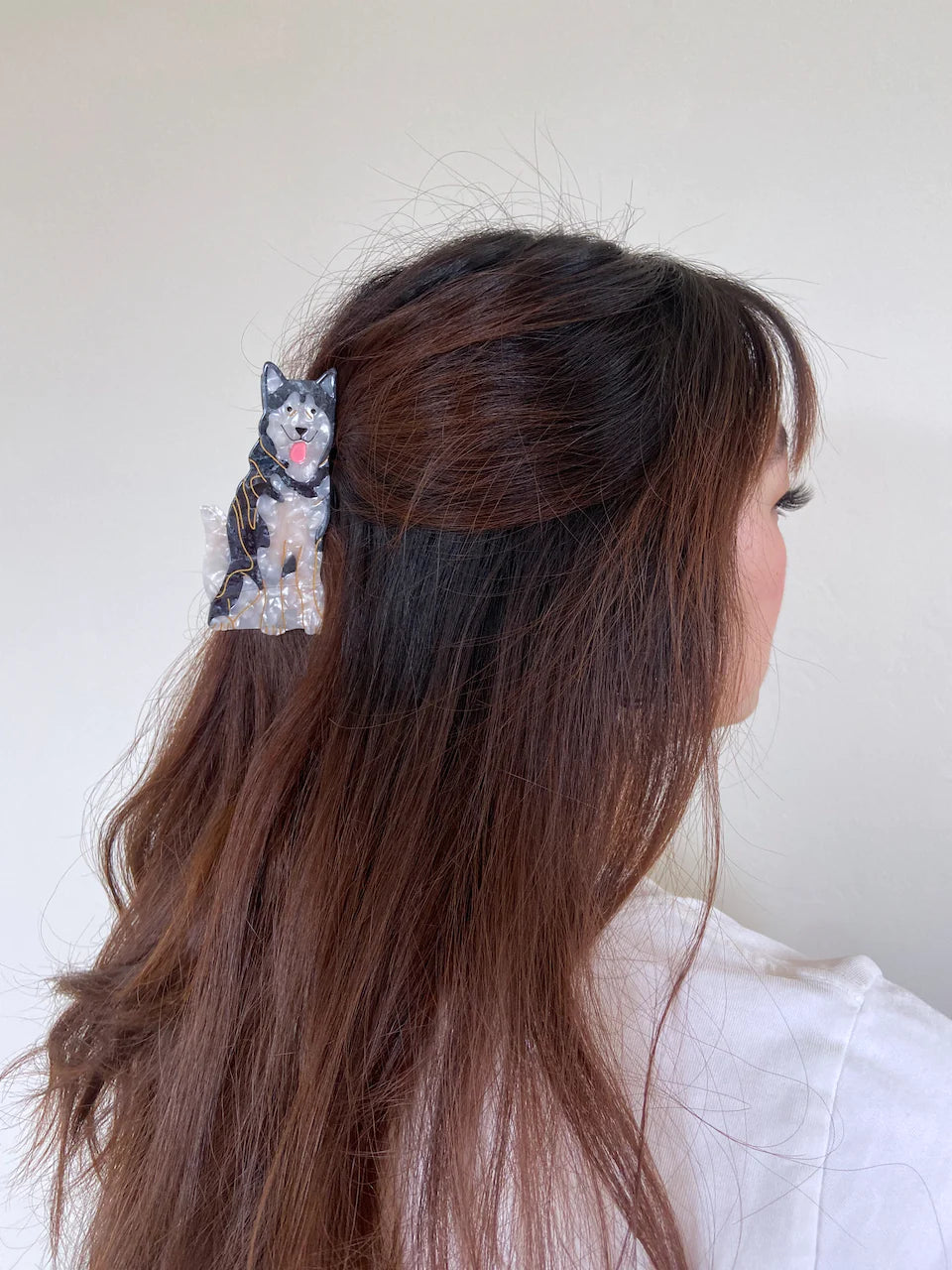 PAWSOME PETS NEW YORK Hand-painted Dog Breed Claw Hair Clip #12 | Eco-Friendly