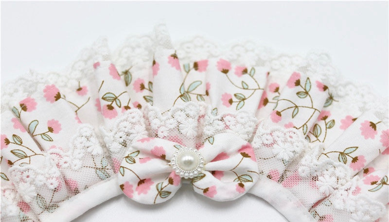 Floral Lace bibs outfits for cats