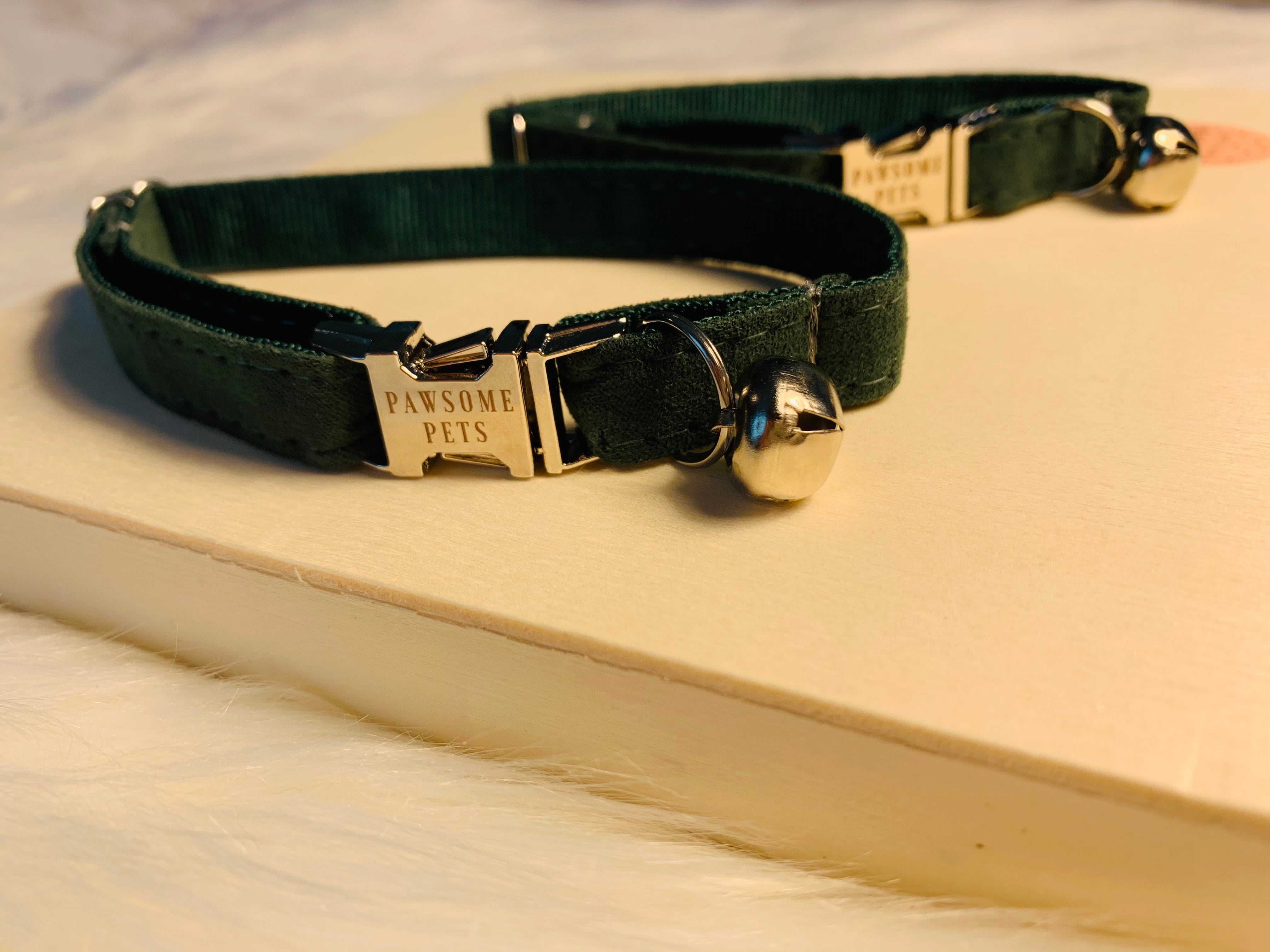 COLLAR -DARK FOREST GREEN