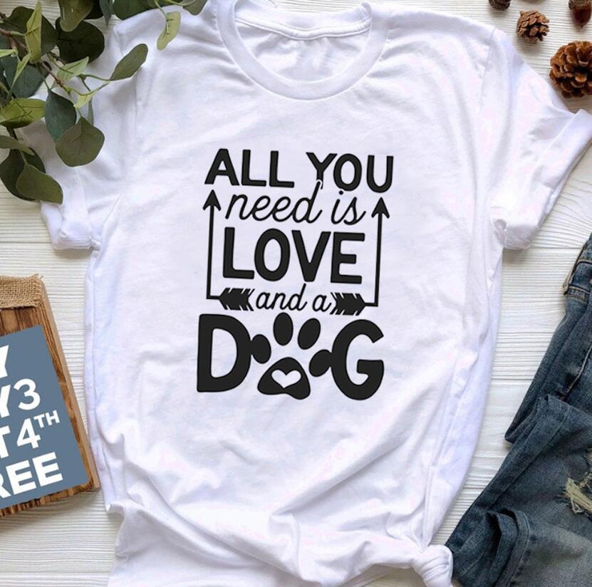 All You Need Is Love And A Dog Tee- Fur Mama Tee Gift For Dog Lover Dog Mom T shirt - Dog Mom Tee - Dog Mom Gift - Dog Lover