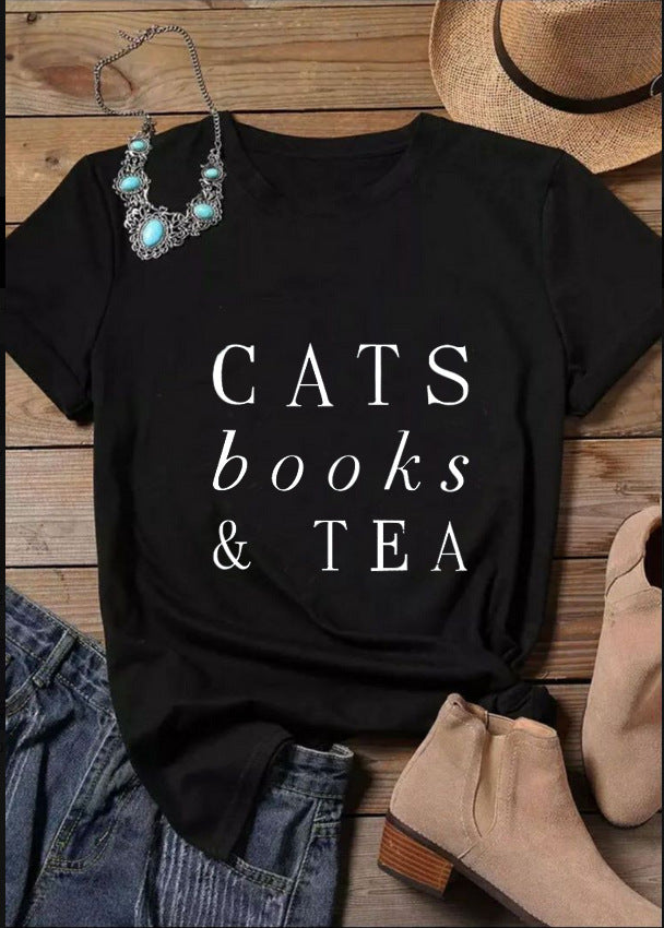 Cats & coffee &Jesus - Cats & Books &Tea Fur Mama T shirt Gift For Cats Lover Dog Mom Shirt - Cats Mom Sweater - Cats Mom Gift -Cats  Lover