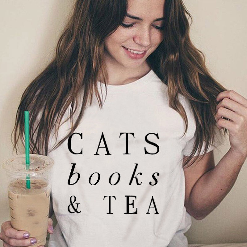 Cats & coffee &Jesus - Cats & Books &Tea Fur Mama T shirt Gift For Cats Lover Dog Mom Shirt - Cats Mom Sweater - Cats Mom Gift -Cats  Lover