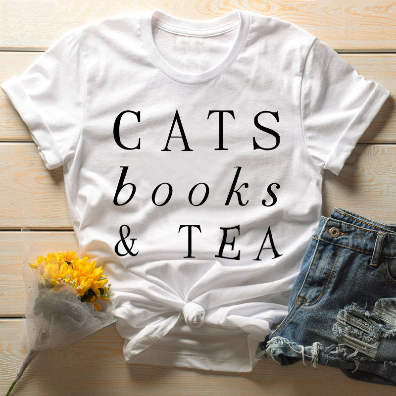 Cats & coffee &Jesus - Cats & Books &Tea Fur Mama T shirt Gift For Cats Lover Dog Mom Shirt - Cats Mom Sweater - Cats Mom Gift -Cats  Lover