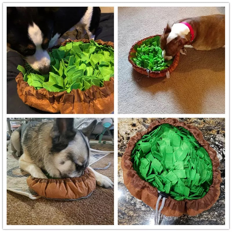 New Interactive Puzzle Toys Encourage Natural Foraging Skills Portable Nonslip Pet Snuffle Mat Slow Feeder Easy To Clean