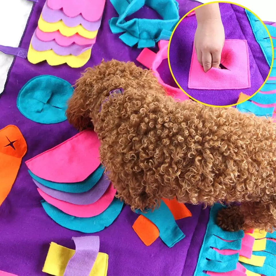 Pets Puzzle Toys Increase IQ Snuffle Mat Slow Dispensing Feeder Pet Cat Pup Training Games FeedingFeeding Food Intelligence Toy