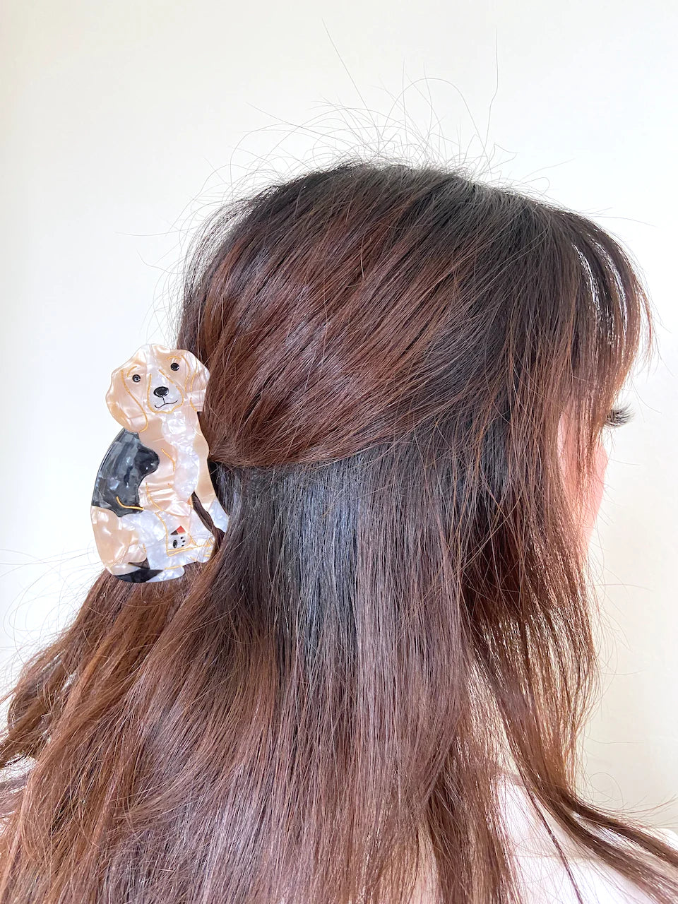 PAWSOME PETS NEW YORK Hand-painted Dog Breed Claw Hair Clip #22 | Eco-Friendly