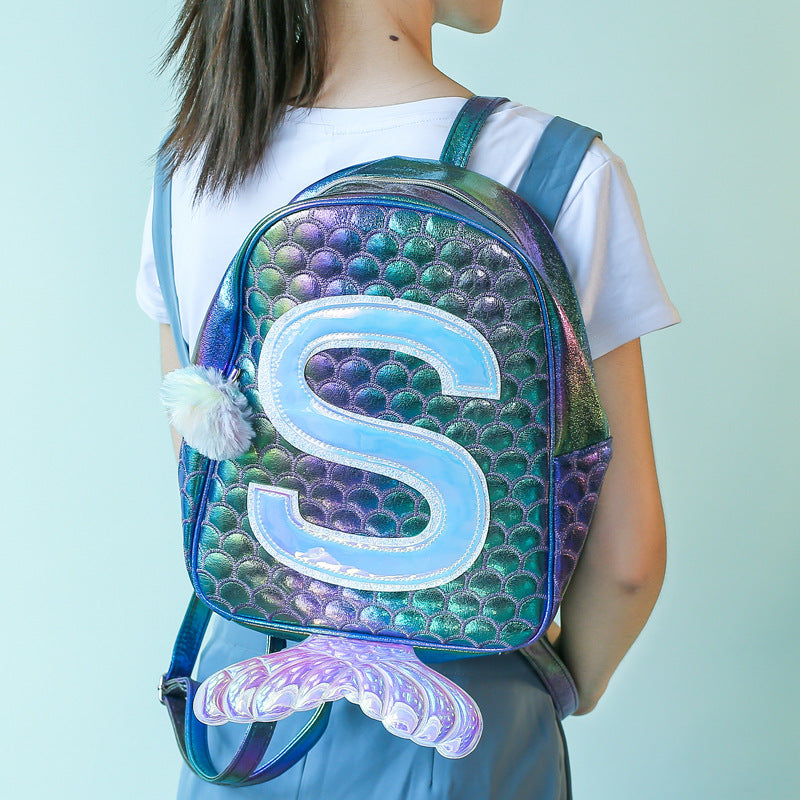 HOT SALE Own Design Mermaid Girls Bag-Backpack