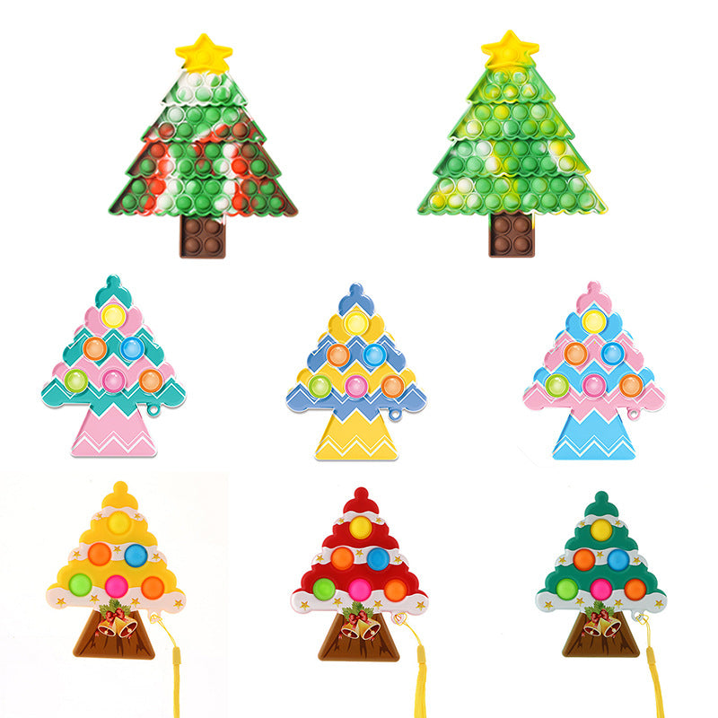 Jumbo Push Pop Fidget  Sensory -Christmas Trees collection