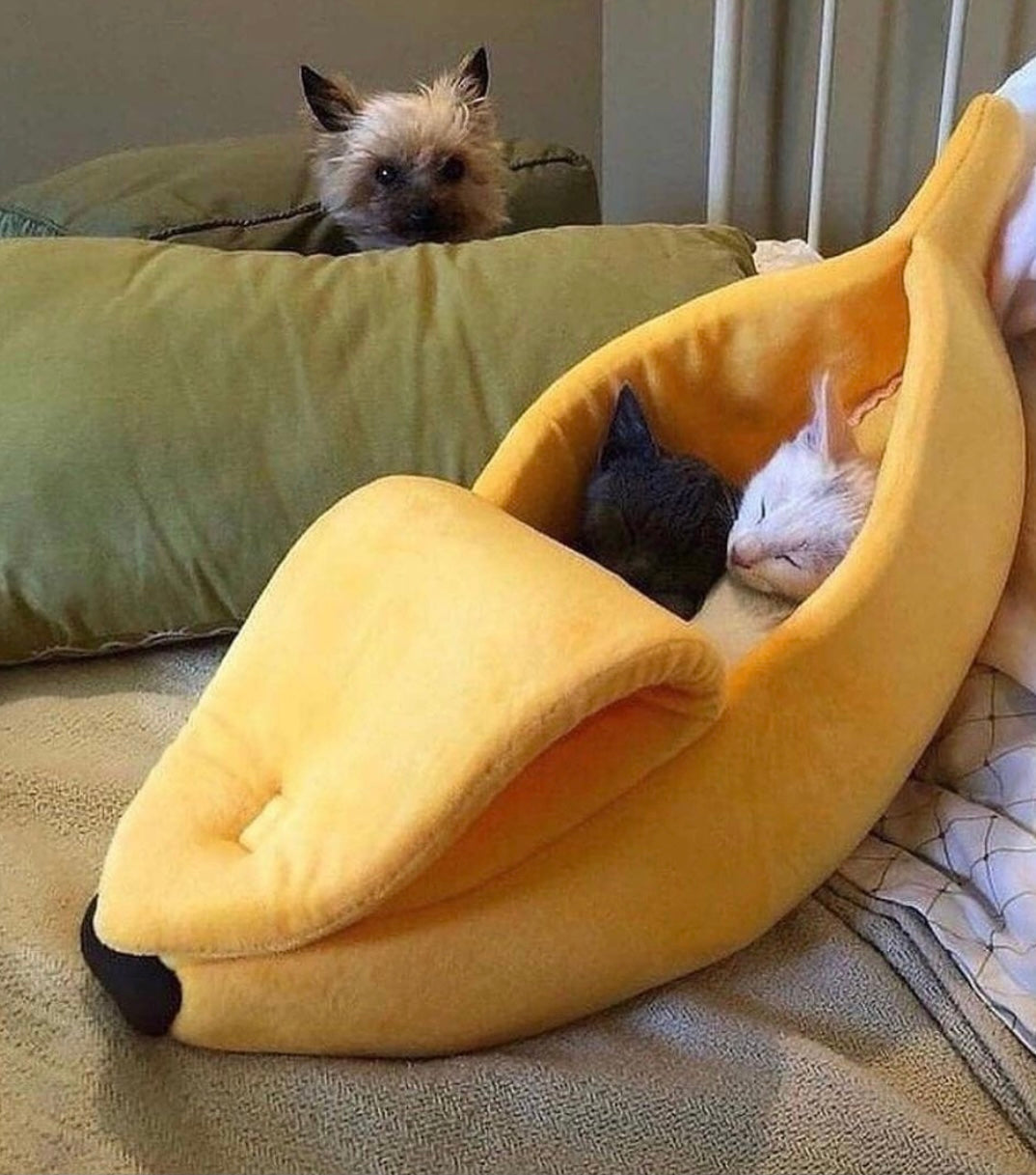 Cute Cat Banana Bed