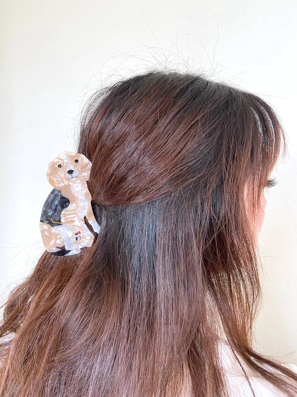 PAWSOME PETS NEW YORK Hand-painted Dog Breed Claw Hair Clip #31 | Eco-Friendly