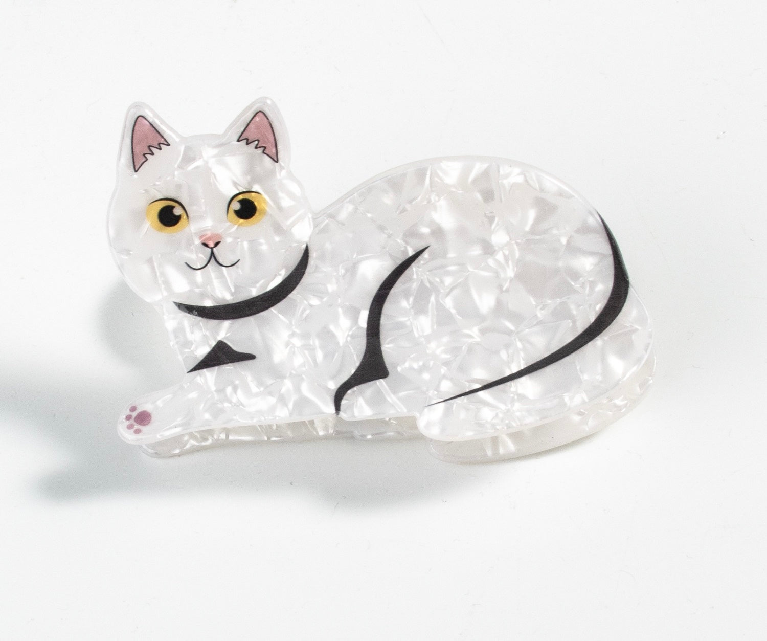 PAWSOME PETS NEW YORK Hand-painted Cat Large Claw Hair Clip #1 | Eco-Friendly