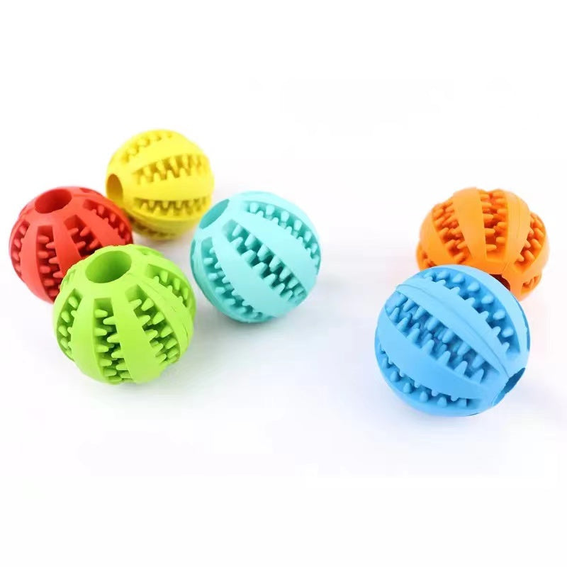 Pet Dog Toys Extra-tough Rubber Jump Toy Interactive Elasticity Ball Dog Chew Toys For Dog Tooth Cleaning Treat Ball