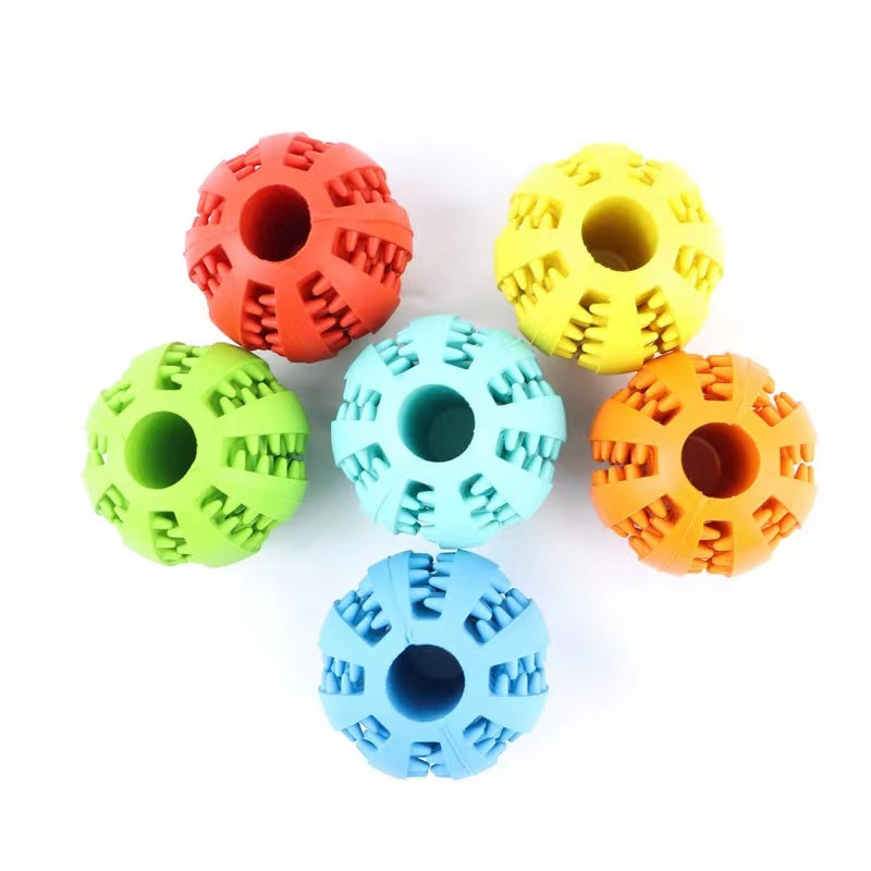 Pet Dog Toys Extra-tough Rubber Jump Toy Interactive Elasticity Ball Dog Chew Toys For Dog Tooth Cleaning Treat Ball