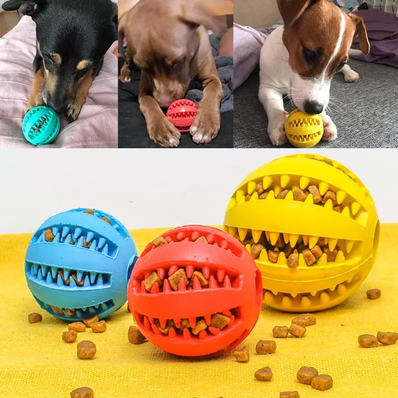 Pet Dog Toys Extra-tough Rubber Jump Toy Interactive Elasticity Ball Dog Chew Toys For Dog Tooth Cleaning Treat Ball