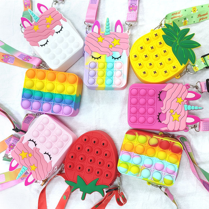 Push Pop Fidget Sensory - Unicorn Cross Body Bag collection