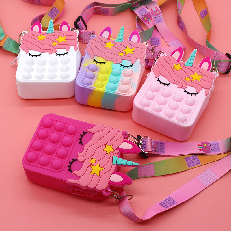 Push Pop Fidget Sensory - Unicorn Cross Body Bag collection