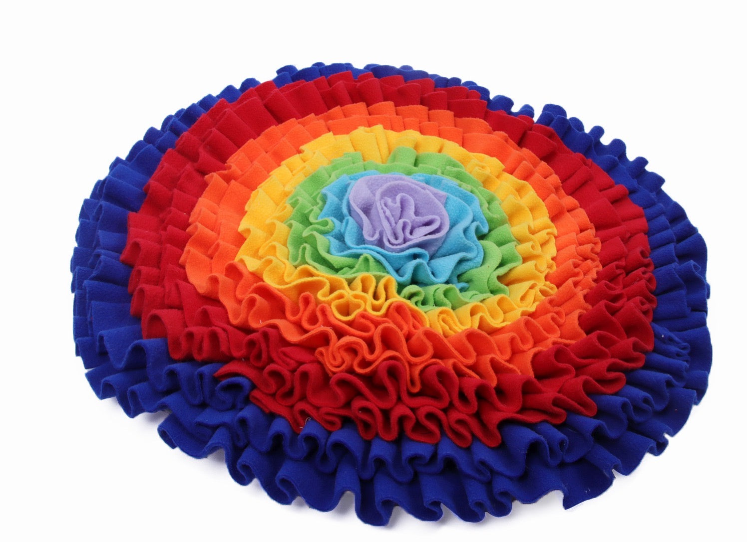 Pets Puzzle Toys Increase IQ Snuffle Mat-Rainbow Love