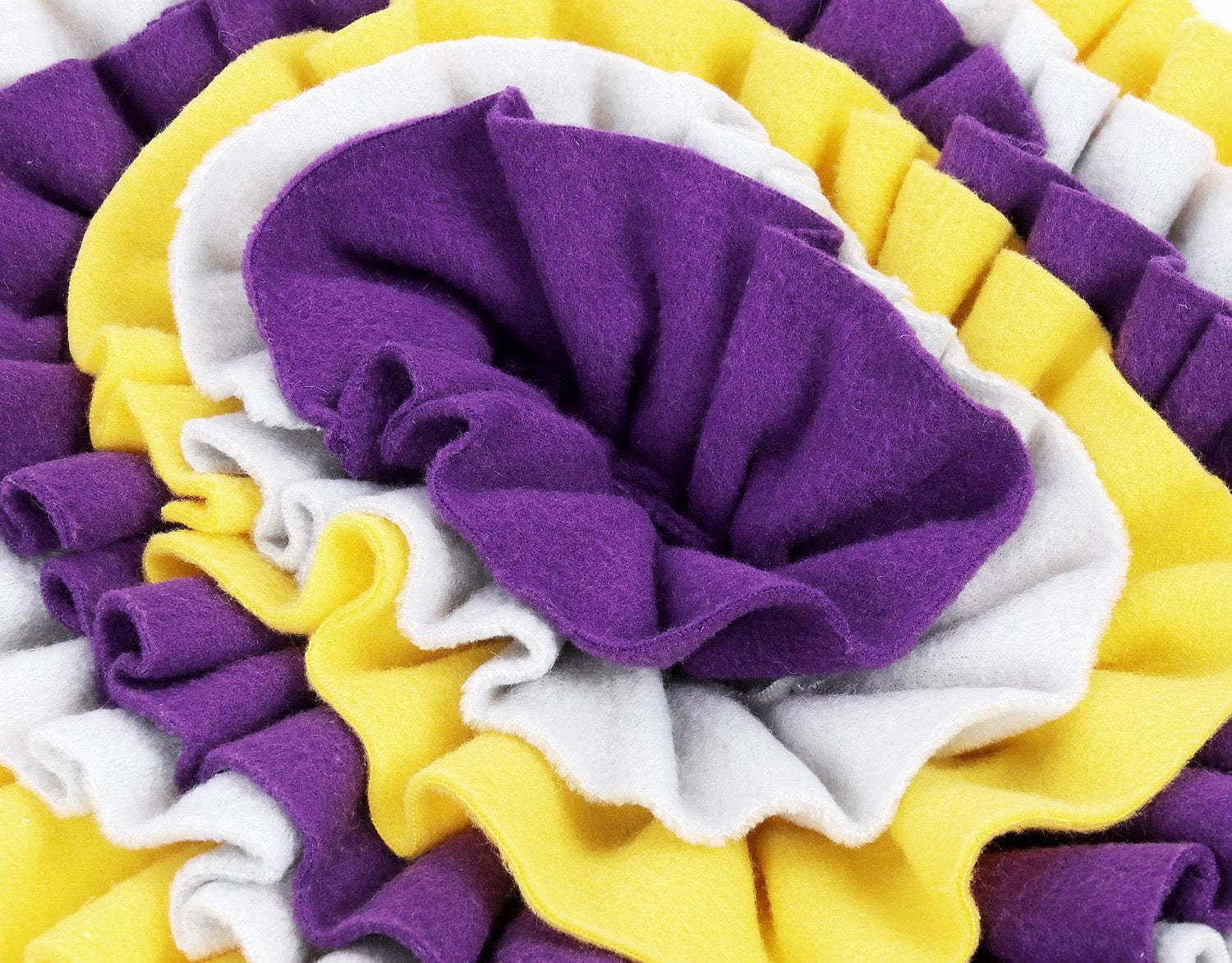 Pets Puzzle Toys Increase IQ Snuffle Mat-Purple Yellow Floral