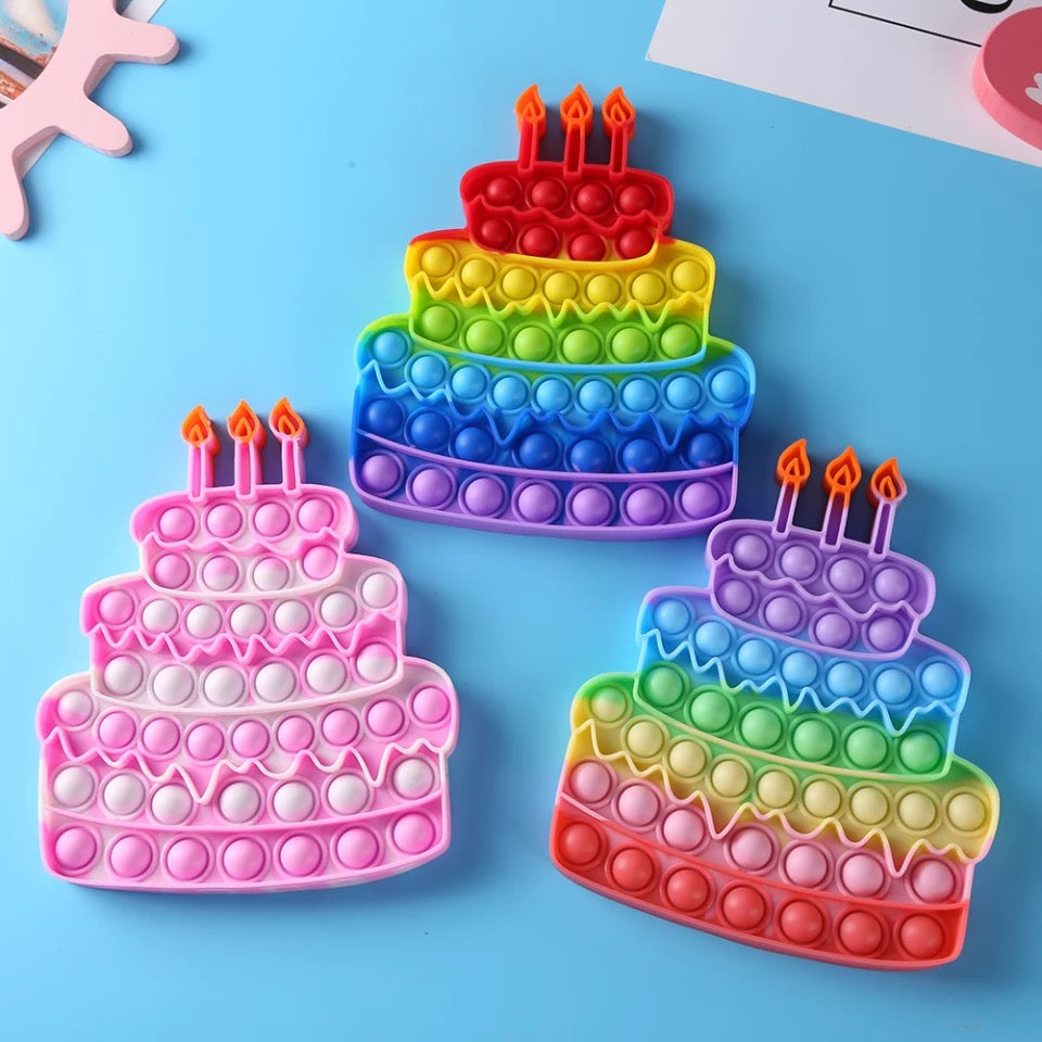 Push Pop Fidget Sensory -Birthday Cake collection