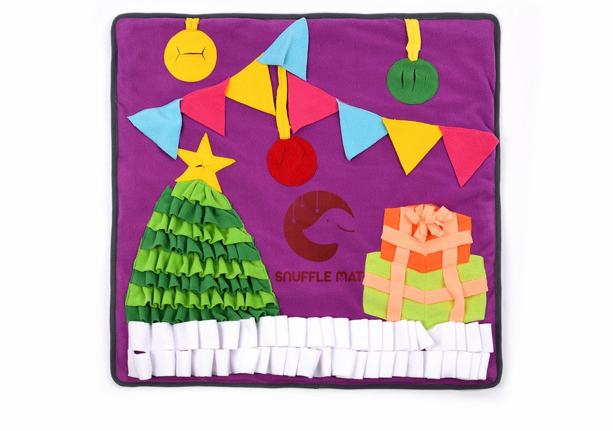 Pets Puzzle Toys Snuffle Mat-Christmas Version