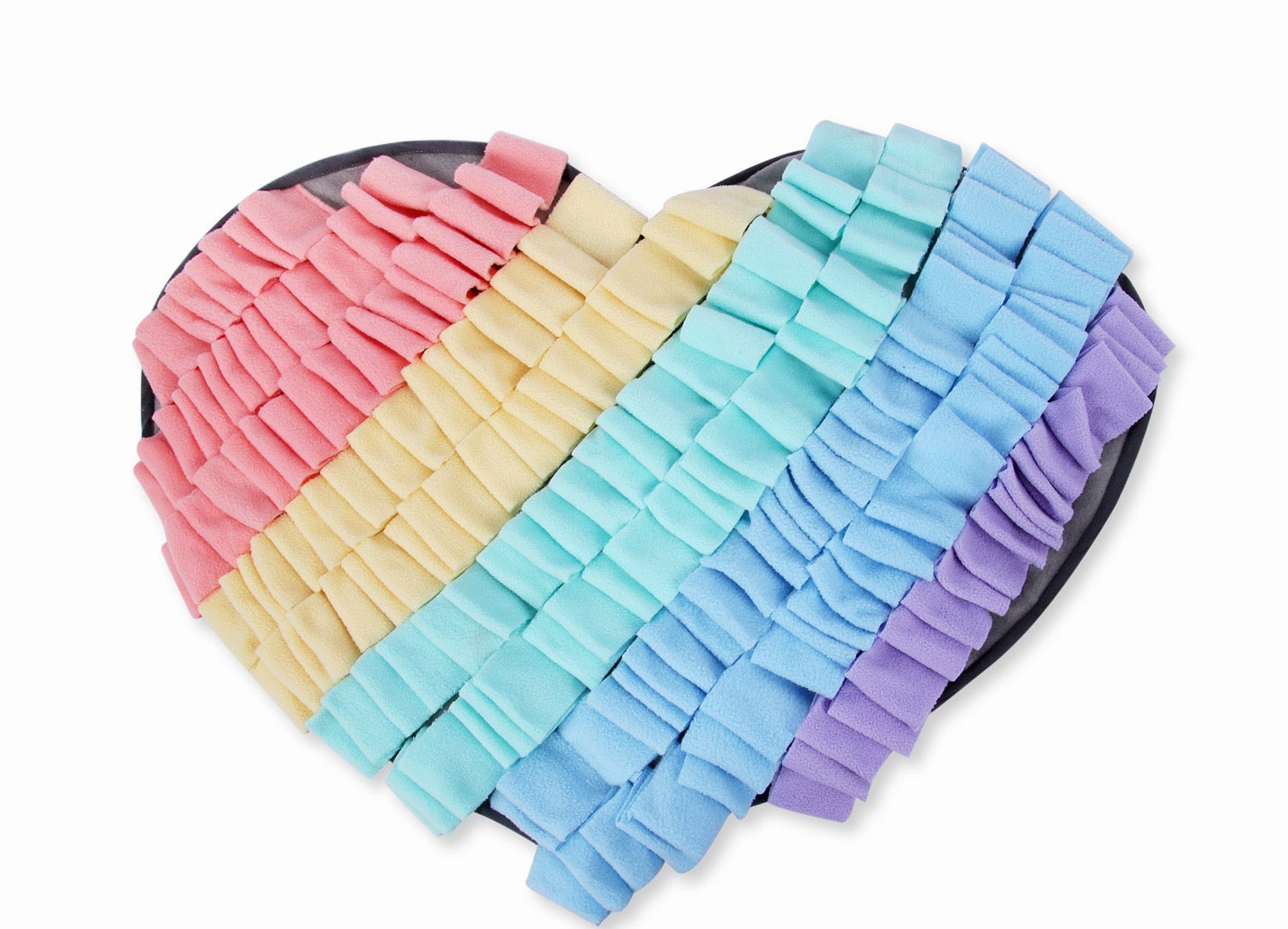 Pets Puzzle Toys Snuffle Mat-Rainbow Heart