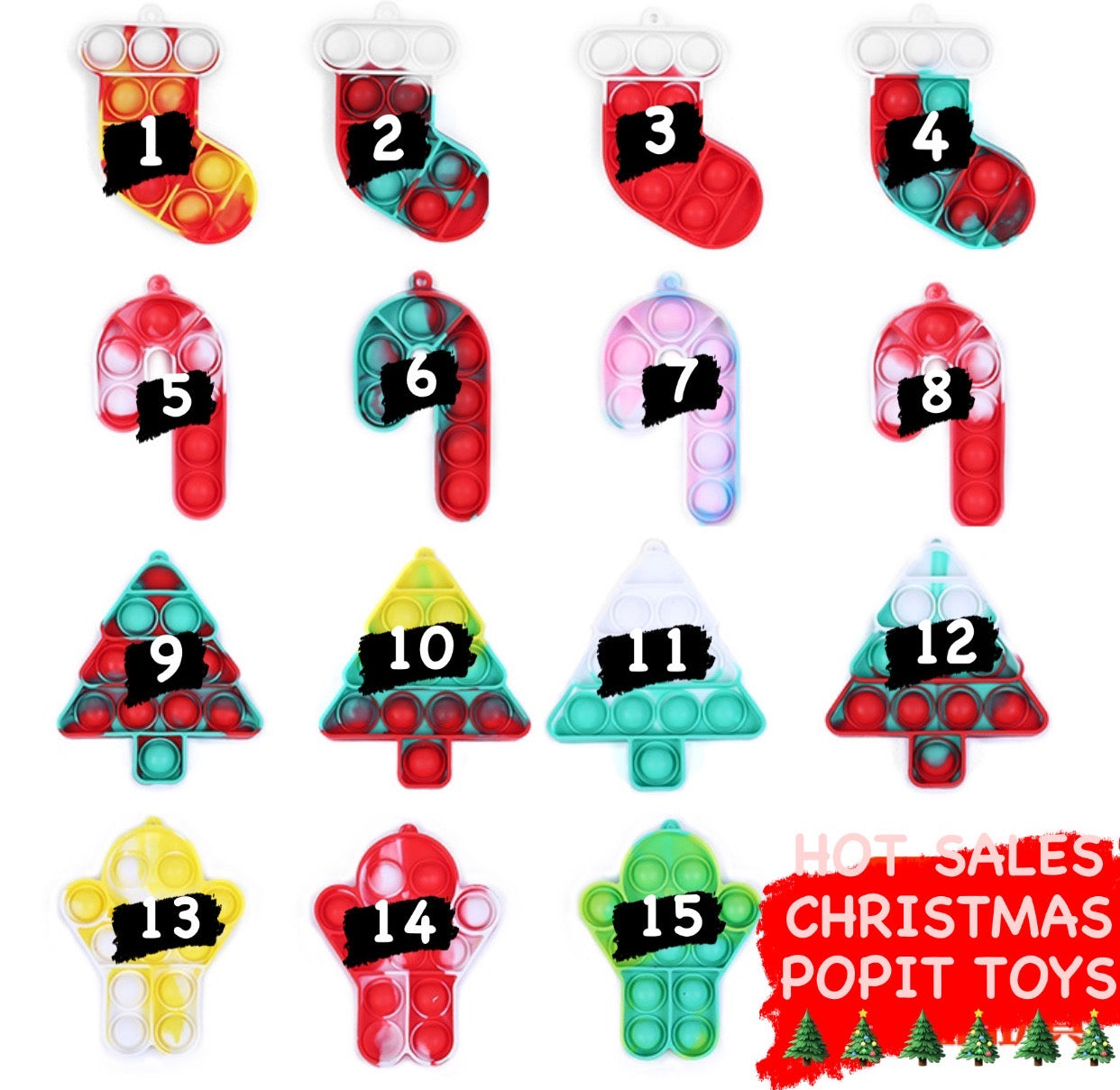 Push Pop Fidget Sensory -Christmas Edition collection