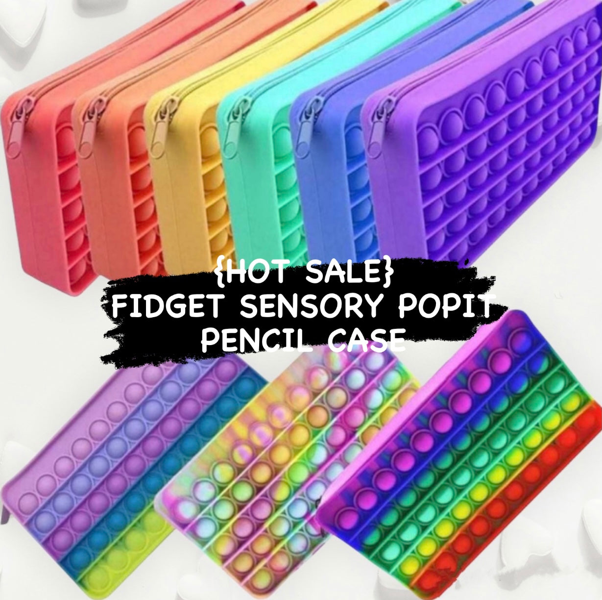 Push Pop Fidget Sensory -Pencil Case collection